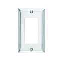 Decorator Wall Plate — 1-Rocker, Stainless Steel