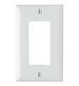 Trademaster, 1-Gang, Decorator Opening, White Wall Plate, 10-Pack