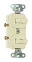 Light Almond 2-Toggle Grounded Switch