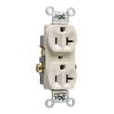 20-Amp Light Almond Side Wire Receptacle