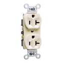 20-Amp Light Almond Back Wire Receptacle
