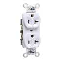 20-Amp White Back Wire Receptacle