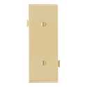 Ivory Blank End Sectional Wall Plate