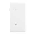 White Blank End Sectional Wall Plate