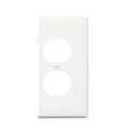 White Outlet End Sectional Wall Plate