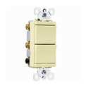 Ivory Single Pole Decorator Combo Switch
