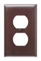 Wall Plate Outlet Brown
