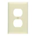 Ivory 1-Gang Duplex Outlet Nylon Wall Plate 10-Pack