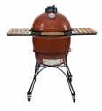 18-Inch Classic Ceramic Grill With Cart And Shelves