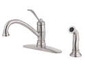 Stainless Steel Brookwood 1-Handle High-Arc Kitchen Faucet With Side Sprayer