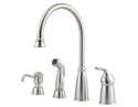 Kitchen Faucet 1-Handle Hi Arc Avalon Stainless Steel