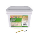 Grip-Rite Primeguard Plus #10 Wire X 3-1/2 Inch Length Tan Star Flat Head Deck Screws, 25 Pound
