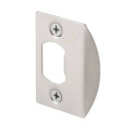 Latch Strike Plate - Steel, Satin Nickel, 1-Pack