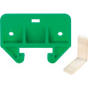 1-1/8 in. Drawer Track Guide Kit - Hardware Included, Plastic, Green, 2-Pack