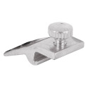 5/16 in. Storm Door Panel Clip - Includes Screws, Aluminum, Mill, 1-Pack