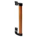6-1/2-Inch Black And Wood Pull Handle