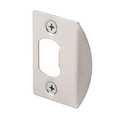 2-1/4-Inch Satin Nickel Standard Latch Strike Plate