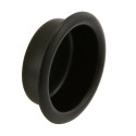 3/4-Inch Matte Black Closet Door Finger Pull 4-Pack