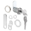 1-1/8-Inch Chrome Drawer And Cabinet Keyed Cam Lock
