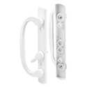 3-15/16-Inch Sliding Door White Handle Set
