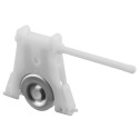 1-1/4 in. O.D. Plastic Sliding Screen Door Roller - Andersen Door 200/400 Compatible, 1-Pack