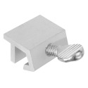 Sliding Window Security Lock - 1/8 in. Wide Rail, Aluminum, Mill, 2-Pack
