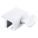 Sliding Window Security Lock - 1/8 in. Wide Rail, Aluminum, White, 2-Pack