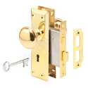 2-3/8-Inch Polished Brass Mortise Lock Set