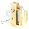 2-3/8-Inch Mortise Lock Set Assembly With Glass Knobs