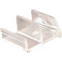 1-1/4-Inch Clear Acrylic Clear Shower Door Bottom Guide