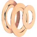 3-Piece Brass Plated Bore Reducer Ring Set