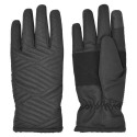 Black Women's Ribbed Black Commuter Fleece Glove