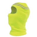 Yellow Fleece Knit Face Mask With Reflective Strip