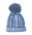 Blue Heathered Cuffed Hat