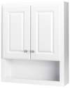 23-1/4 x 28 x 7-Inch White Bathroom Storage Cabinet 