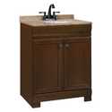 18-1/2 x 24-1/2 x 34-1/2-Inch Cafe With Black Glaze Finish Maple Recessed Panel Westbrook Vanity Combination With Top