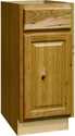15 x 34-1/2 x 24-Inch Hickory Base Cabinet 
