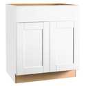 30 x 34-1/2 x 24-Inch White Base Cabinet 