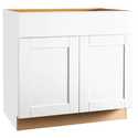 36 x 34-1/2 x 24-Inch White Base Cabinet 