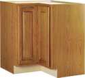 36 x 34-1/2 x 24-Inch Oak Lazy Susan Corner Base Cabinet