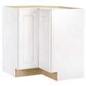 36 x 34-1/2 x 24-Inch White Lazy Susan Corner Base Cabinet 
