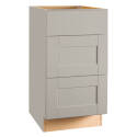 18 x 34-1/2 x 24-Inch Pewter Drawer Base Cabinet