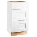 18 x 34-1/2 x 24-Inch White Drawer Base Cabinet 
