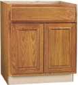 30 x 34-1/2 x 24-Inch Oak Sink Base Cabinet 