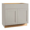 36 x 34-1/2 x 24-Inch Pewter Sink Base Cabinet