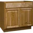 36 x 34-1/2 x 24-Inch Hickory Sink Base Cabinet 
