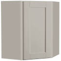 24 x 30 x 12-Inch Pewter Corner Wall Cabinet 
