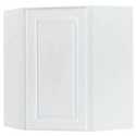 24 x 30 x 12-Inch White Corner Wall Cabinet 