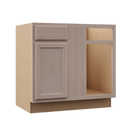 36 x 34-1/2 x 24-Inch Unfinished Beech Blind Base Corner Cabinet