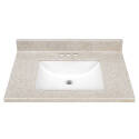 Mesa 31-Inch Solid Surface Technology Vanity Top - White Wave Bowl